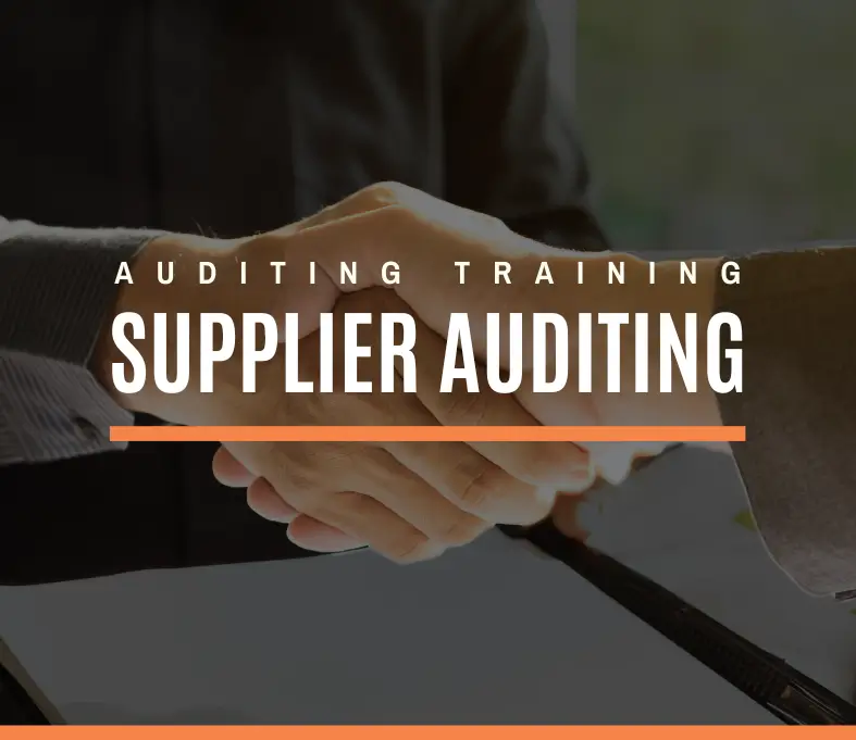supplier auditing training