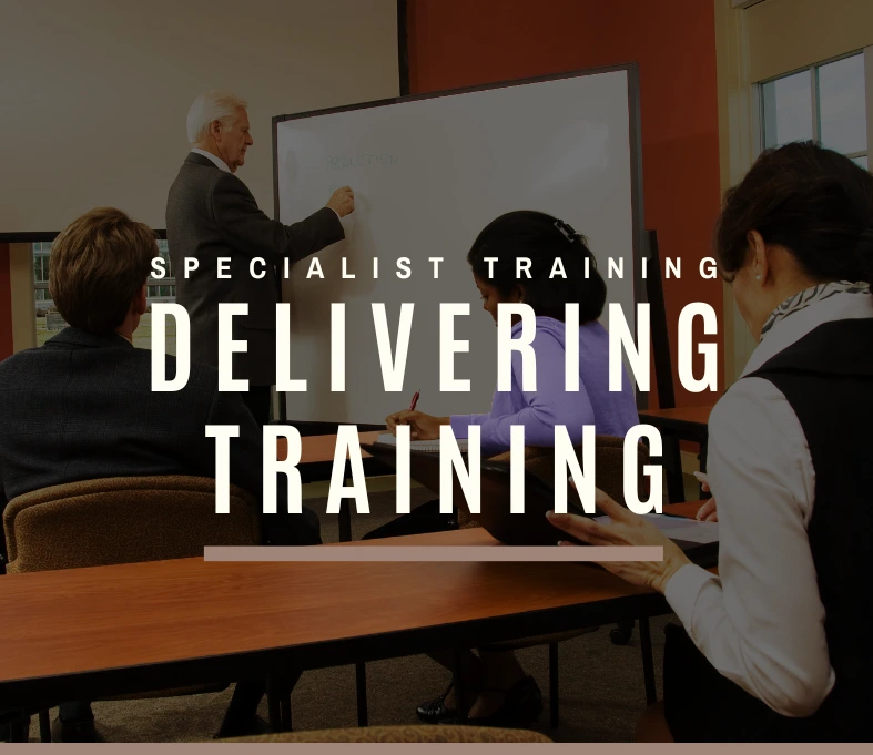 delivering training course