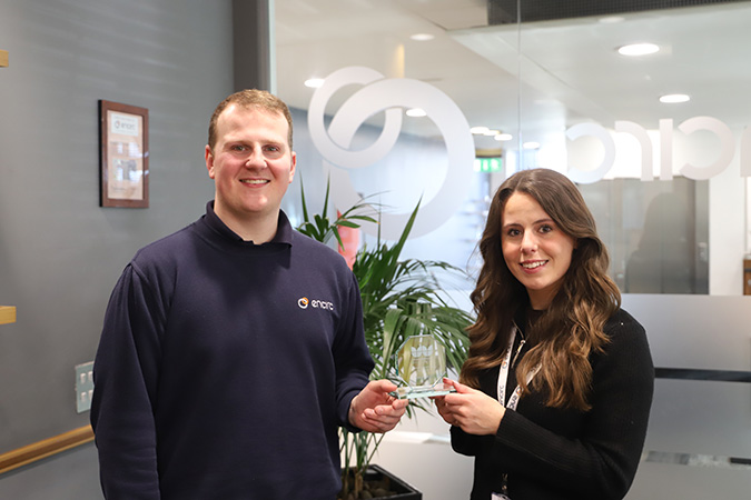 Ryan Ledsom and Charlotte Hughes of Encirc